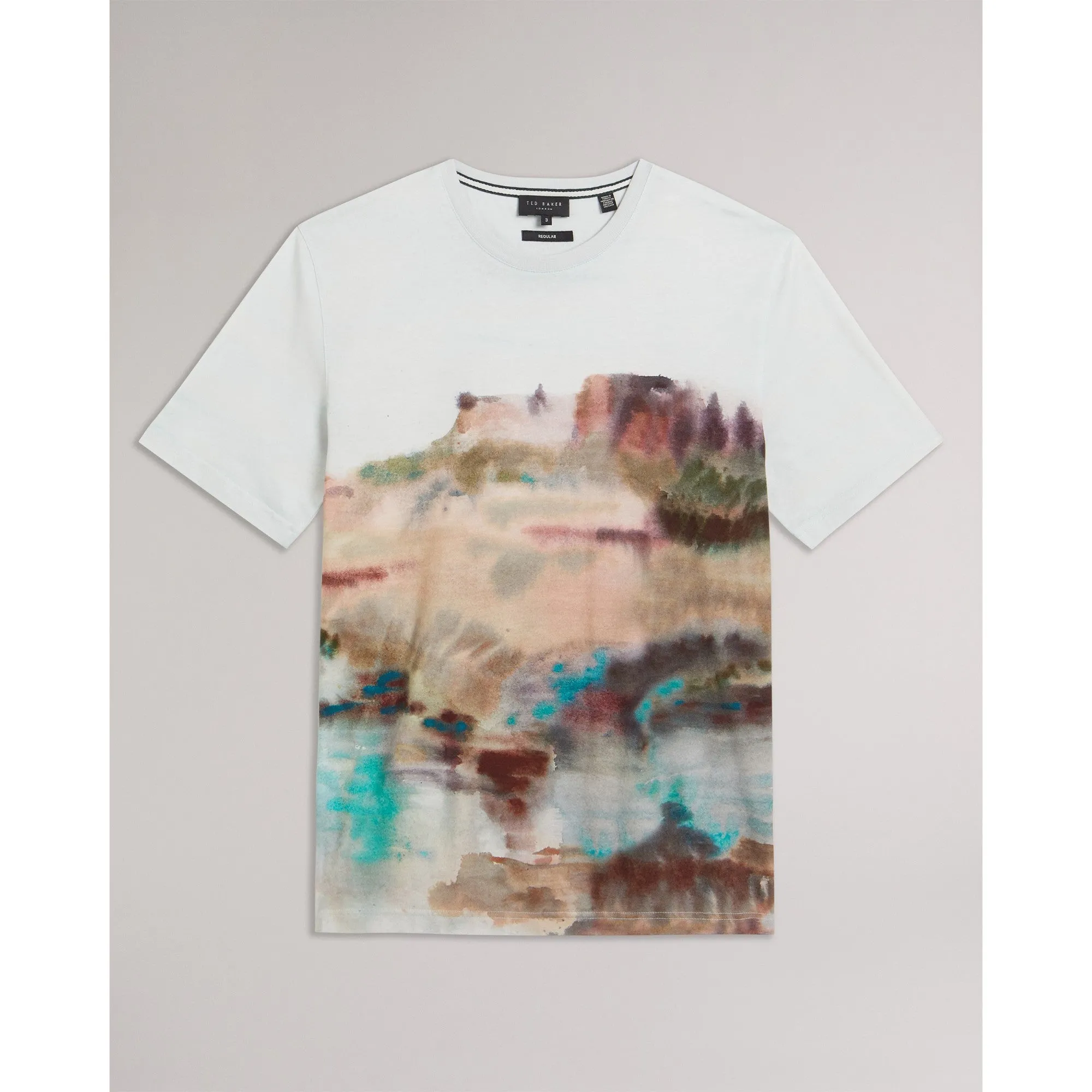 Men Mmb-Tinot-Ss Regular Fit Printed T-Shirt - White